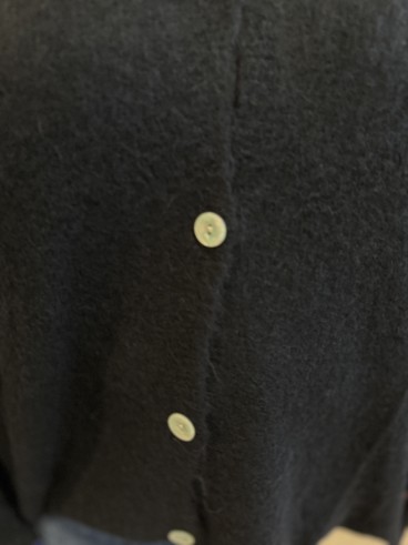 Gilet tout doux baby alpaga Suri noir