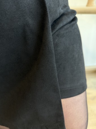 Jupe short feutrine Esmée noir