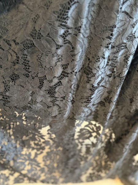 Jupe longue dentelle Willow noir