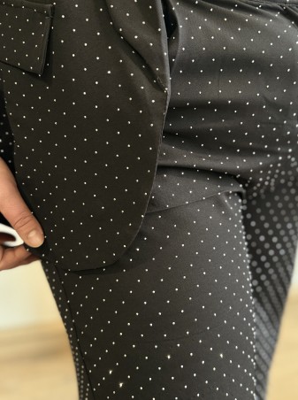 Pantalon strass Mily noir