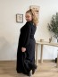 Robe longue unie Prisca noire