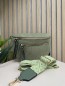 Sac banane en velours cotelé avec bandoulière tissé vert