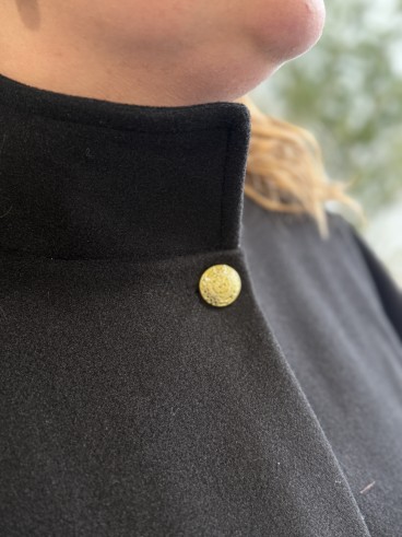 Poncho court Jessica noir