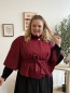 Poncho court Jessica bordeaux