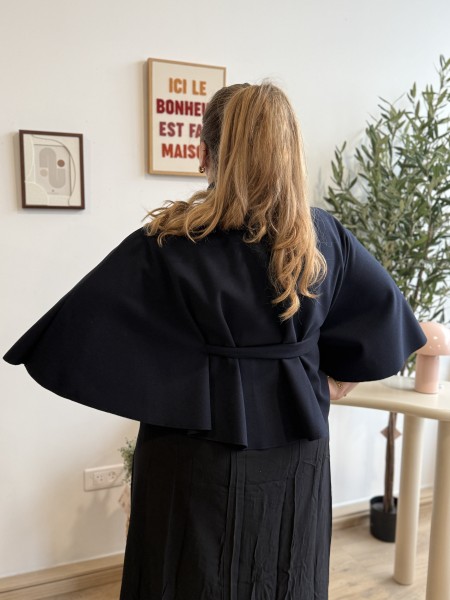 Poncho court Jessica chocolat