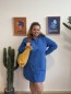 Robe tunique coton Isadora bleu electrique
