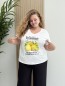 Tee shirt blanc "Silia" imprimé citrons et lemonade TU