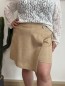 Jupe short broche Esmée beige
