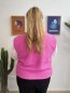 Gilet sans manches bouclettes Leni fuschia