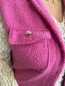 Gilet sans manches bouclettes Leni fuschia