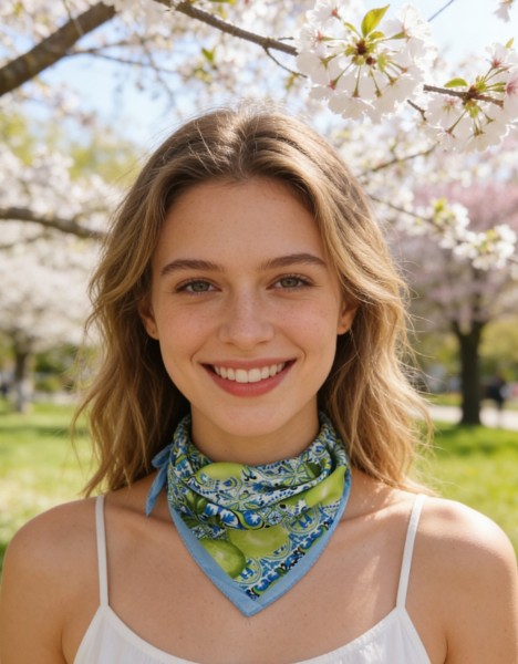 Carré effet soie 70x70cm citrons bleu