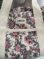 Sac polochon en coton imprimé floral noir AMOUR