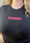 T-shirt curvy Iconic noir