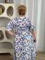 Robe Longue Floral Natalia Bleu