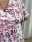 Robe Courte Fluide Motif Violet