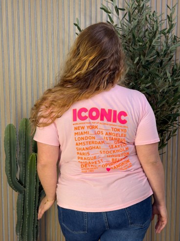 T-Shirt Curvy Iconic Rose grande taille