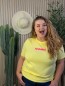 T-Shirt Curvy Iconic Jaune