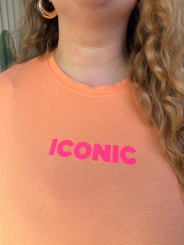 T-Shirt Curvy Iconic Orange grande taille
