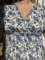 Robe Courte Fleurs Jasmine Bleu