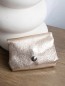 Porte monnaie synthétique irisé champagne