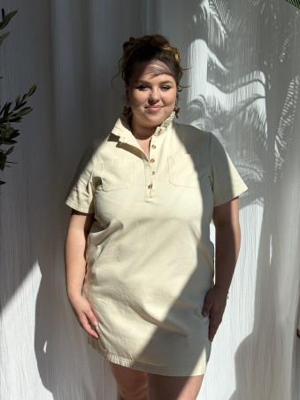 Robe Tunique Coton Isa beige
