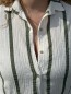 Chemise Gaze De Coton Rayures Kaki