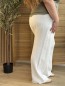 Pantalon Gaze De Coton Curvy Blanc