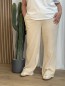Pantalon Gaze De Coton Curvy Beige