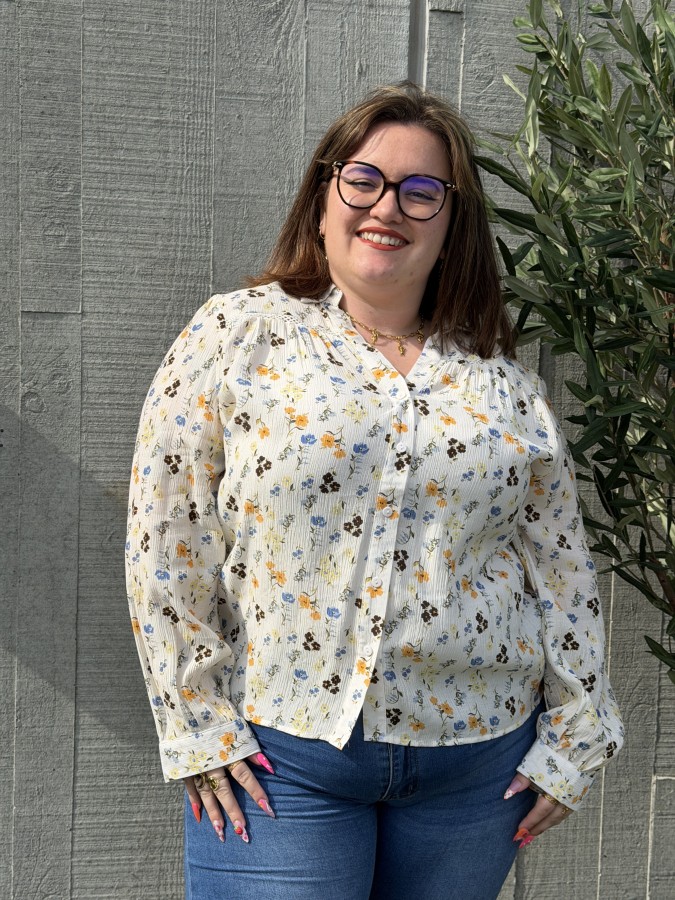 Chemise Fluide Multico Coquelicot