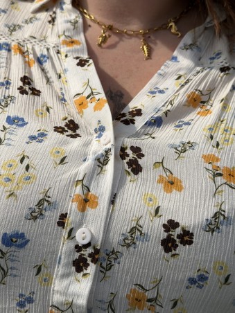 Chemise Fluide Multico Coquelicot