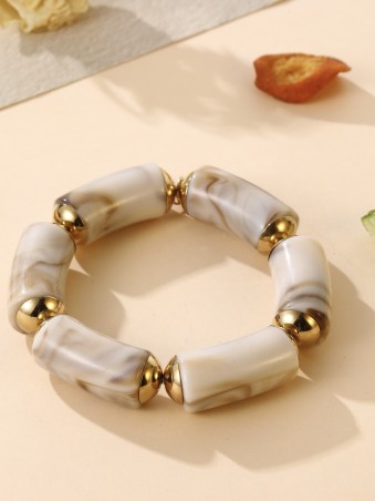 Bracelet élastique effet marbré