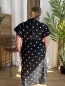 Robe longue chemise à pois noir Robe longue chemise à pois noir