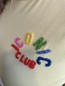 T-Shirt Curvy Broderie Iconic Club Jaune