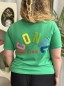 T-Shirt Curvy Broderie Iconic Club Vert