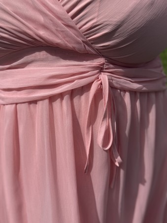 Robe Longue Doublée Cérémonie Rose