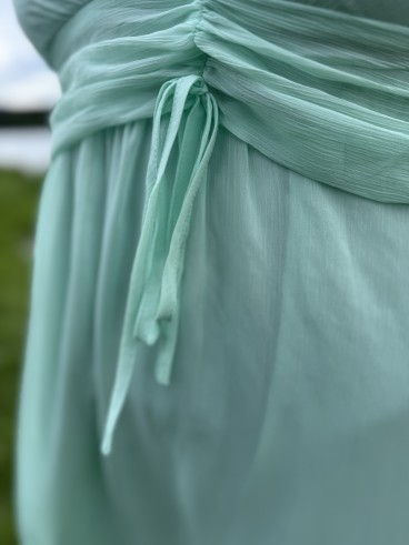 Robe Longue Doublée Cérémonie Bleu grande taille