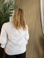 Chemise unie col victorien blanc