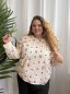 Blouse coton carré de fleurs