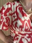 Robe longue fluide labyrinthe Corail Robe longue fluide labyrinthe Corail