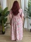Robe longue fluide oeillets d'Inde
