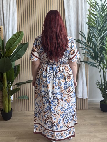 Robe longue fresque Kléa Bleue
