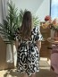 Robe courte fluide labyrinthe Noir Robe courte fluide labyrinthe Noir