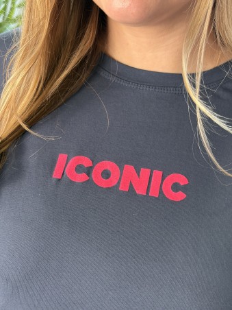 T-shirt curvy Iconic bleu marine