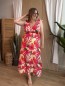 Robe longue fleurie à bretelles nouées Robe longue fleurie à bretelles nouées