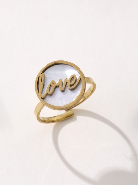 Bague dorée "Love"