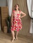 Robe midi fleurie à bretelle nouées Robe midi fleurie à bretelle nouées