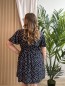 Robe courte fluide à pois bleu marine Robe courte fluide à pois bleu marine