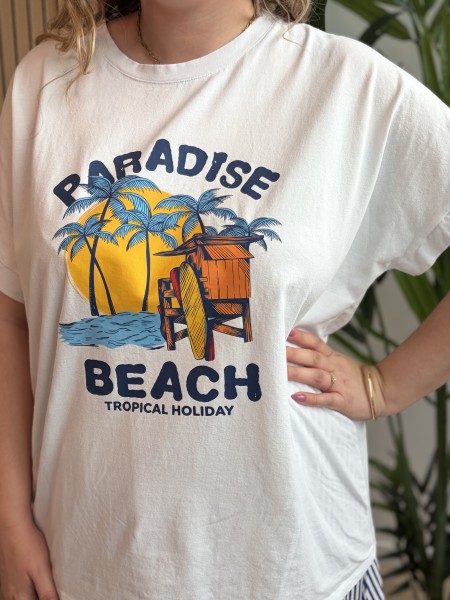 T-shirt oversize "Paradise beach"