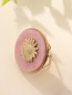 Bague dorée effet marbré rose