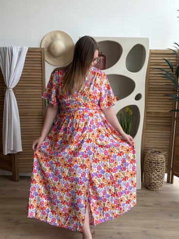 Robe Nina portefeuille longue grande taille